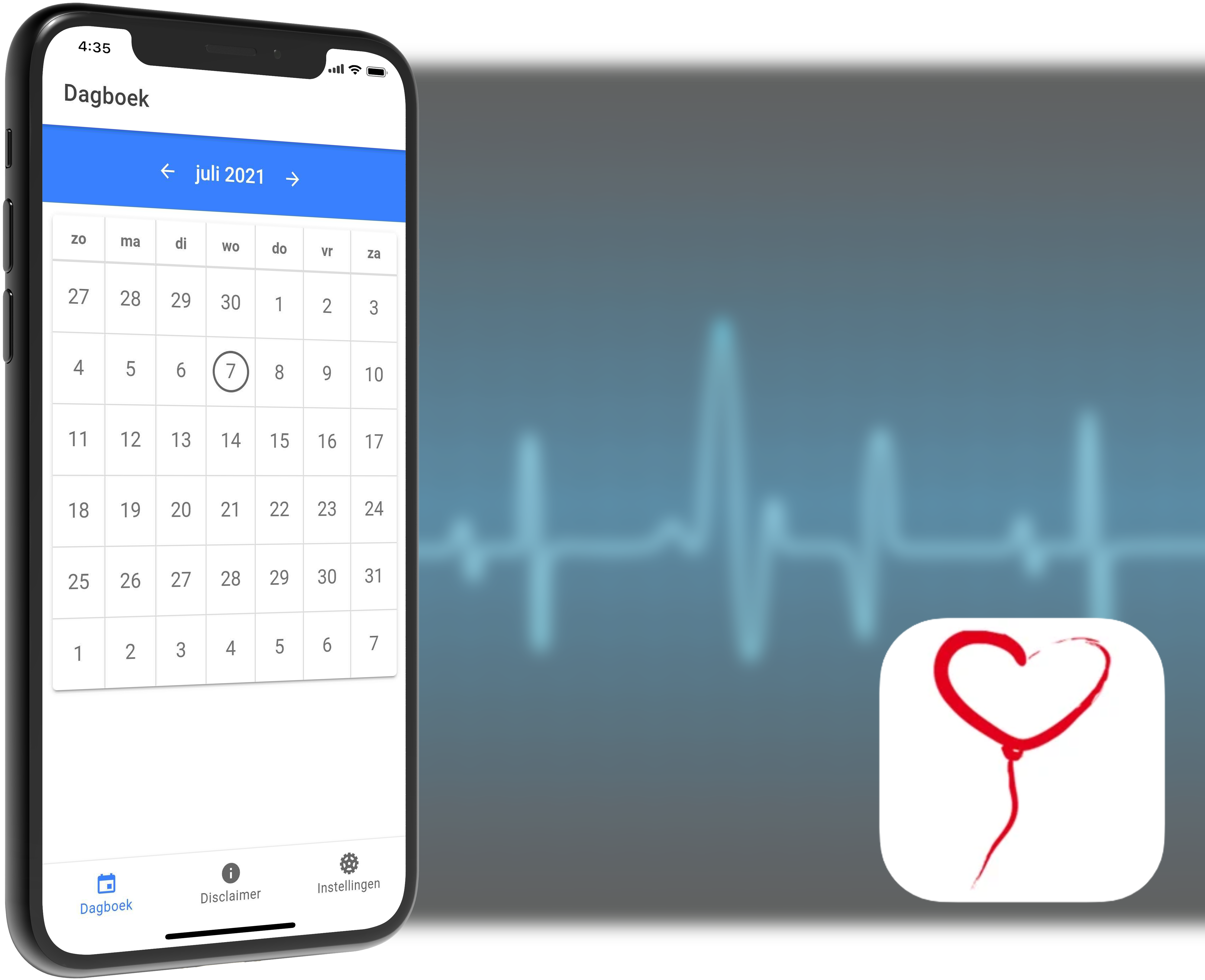 Easy Heart Monitor Thuismonitoring en Begeleiding-apps - Easy Heart Monitor