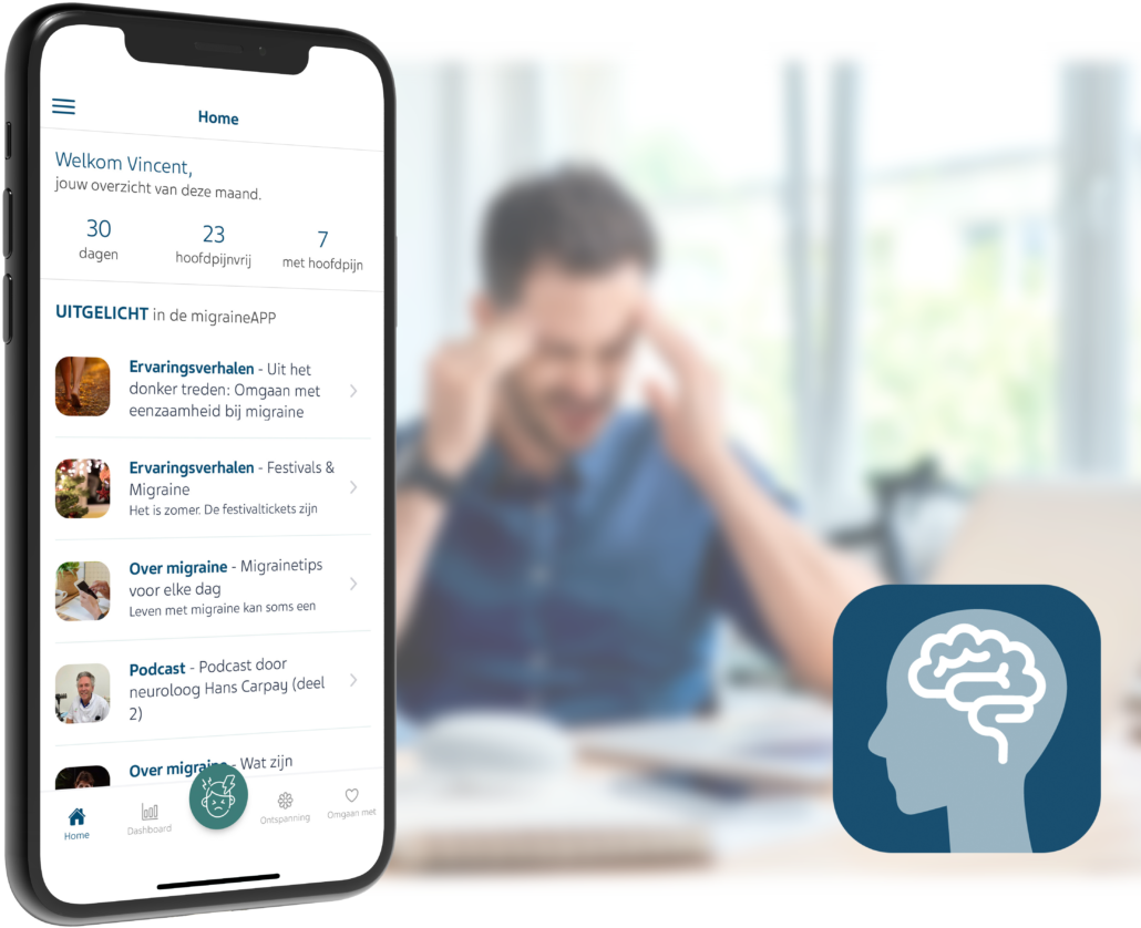 migraineAPP Thuismonitoring en Begeleiding-apps - migraineAPP